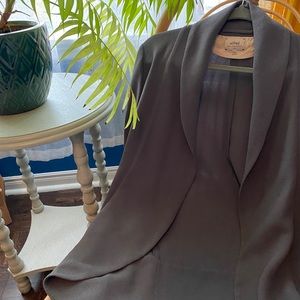 Aritzia Wilfred Dark Grey Chevalier Jacket Sz 6